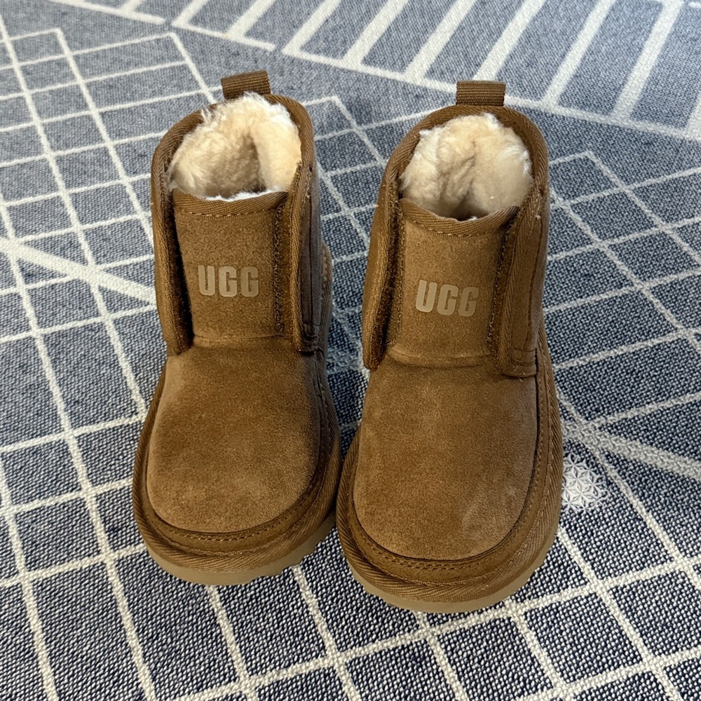 UGG Tan Suede Boots with Plush Lining